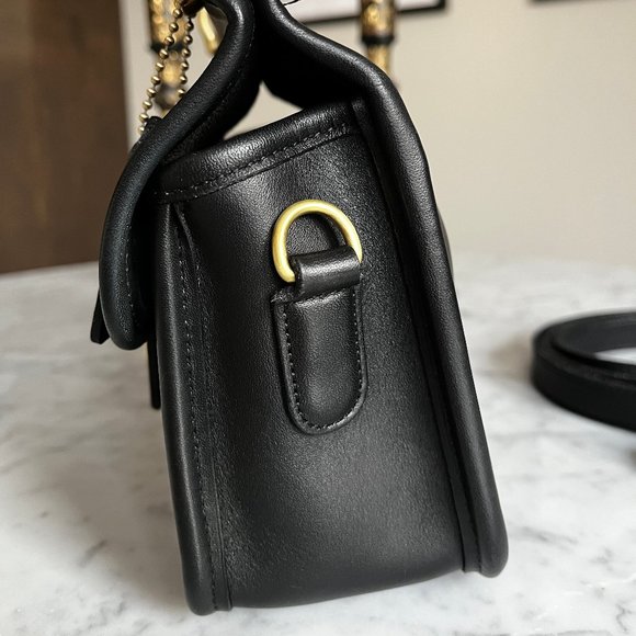 *RARE* Vintage Coach Black Winnie Bag 9023 Made in USA - Picture 5 of 16
